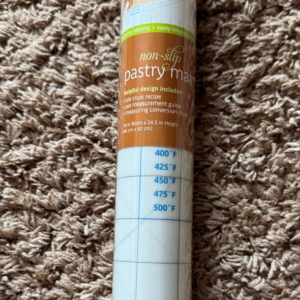 Non-Slip Pastry Mat with Temperature Guide